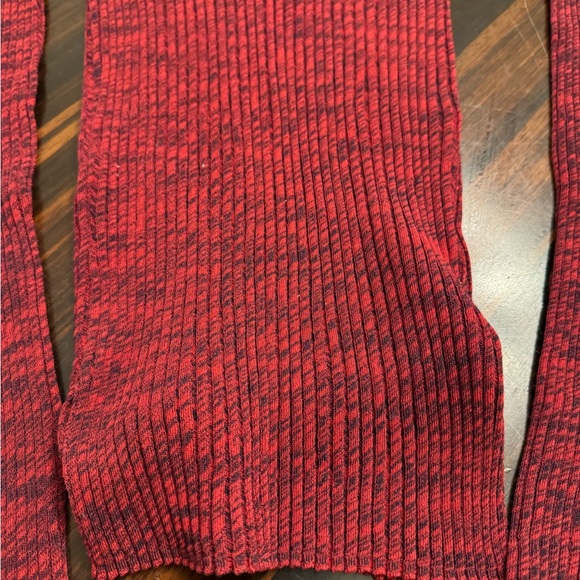 Beautiful Red Celine top with cream colored cuffs. - Picture 4 of 7